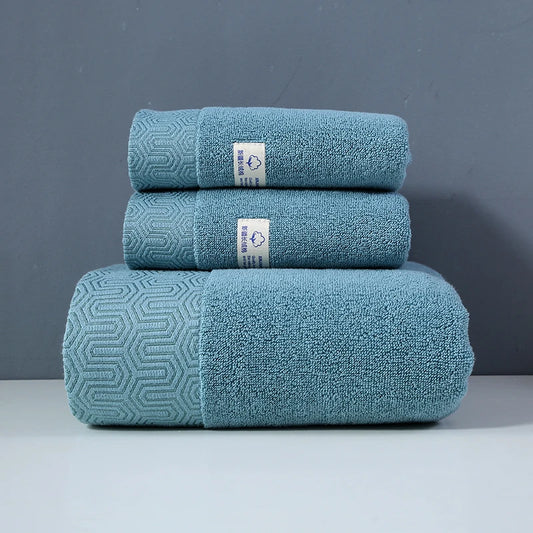 Serviette De Bain Bleu Gris