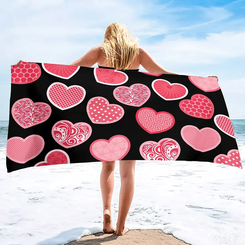 Serviette De Bain Cœur