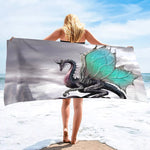 Serviette De Bain Dragons - Vignette | plumedebain