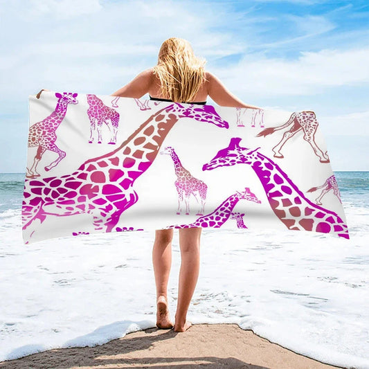 Serviette De Bain Girafe