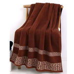 Serviette De Bain Marron - Vignette | plumedebain