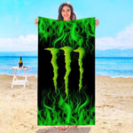 Serviette De Bain Monster Energy - Vignette | plumedebain