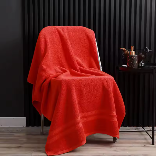 Serviette De Bain Rouge