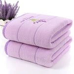 Serviette De Bain Violette - Vignette | plumedebain