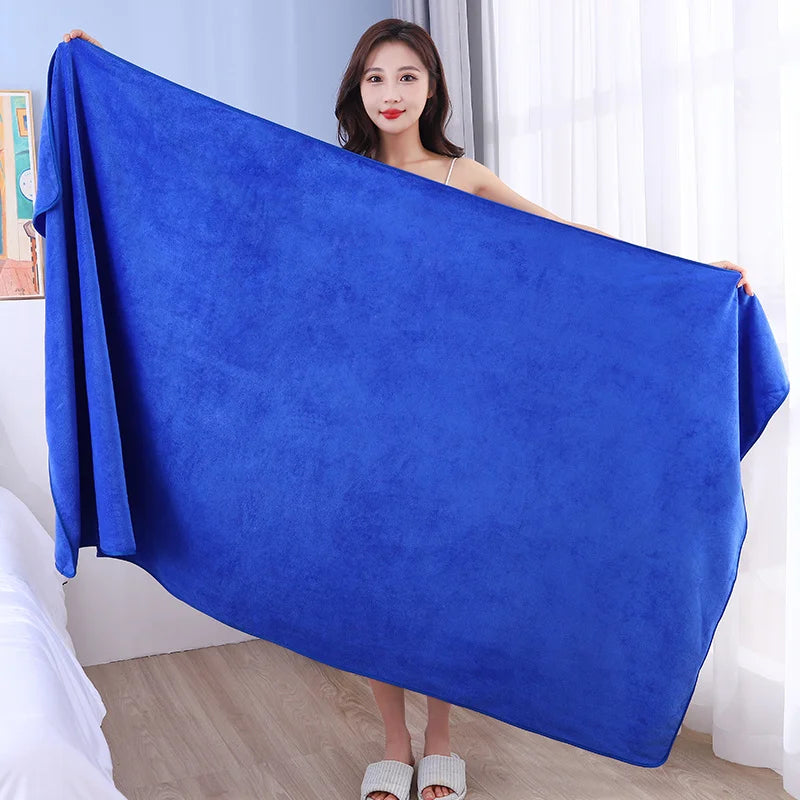 Serviette de bain 70x140 bleu marine