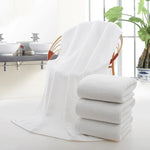 Serviette de bain coton blanc - Vignette | plumedebain