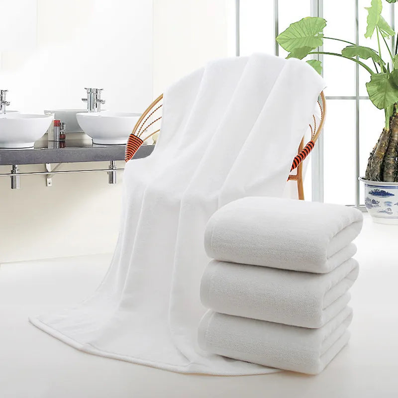Serviette de bain coton blanc