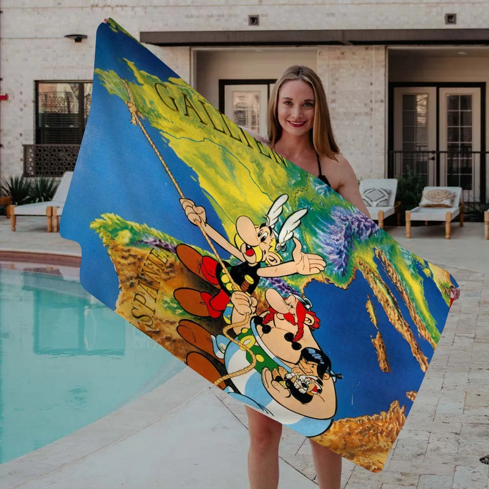 Serviette De Bain Astérix Obélix