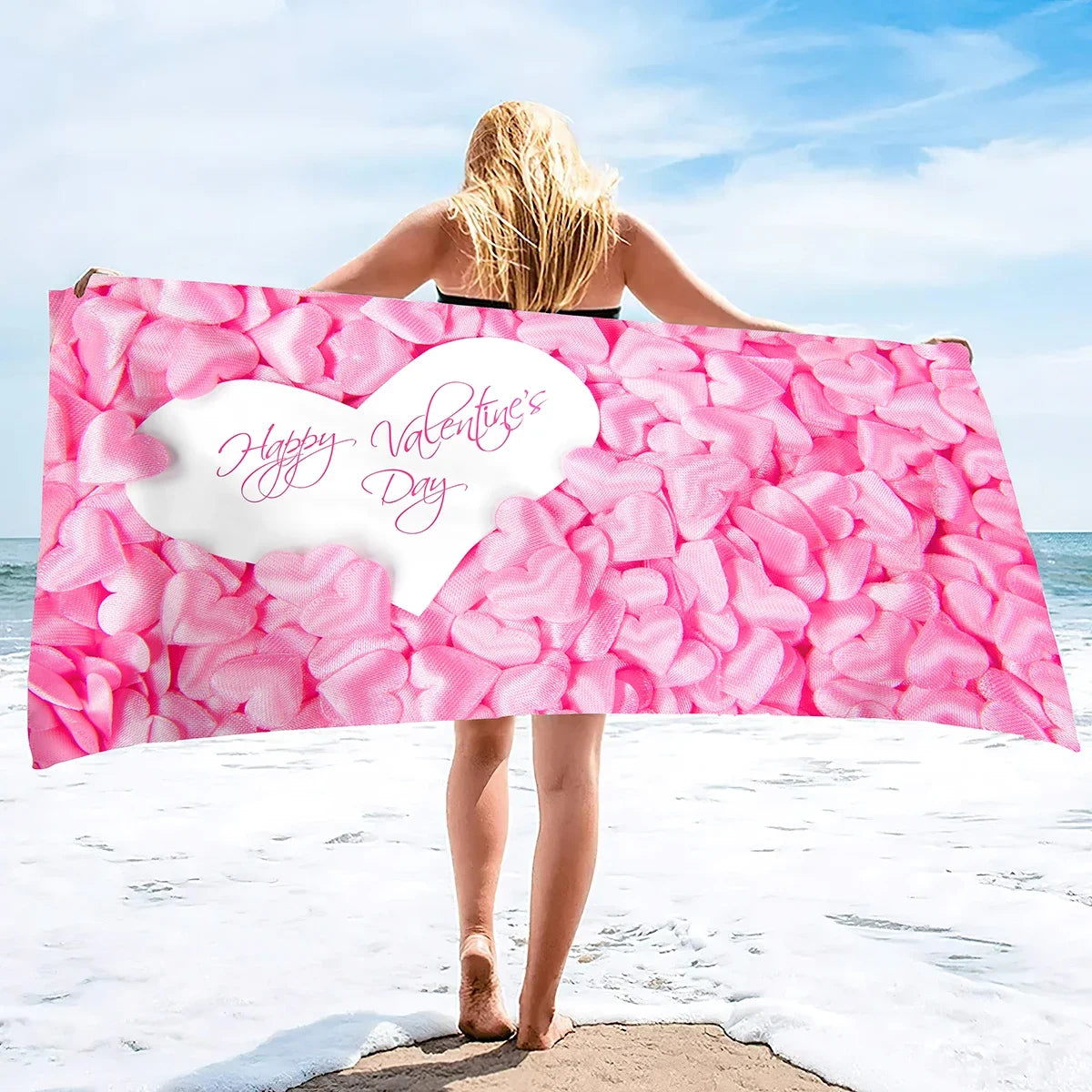 Serviette De Bain Cœur