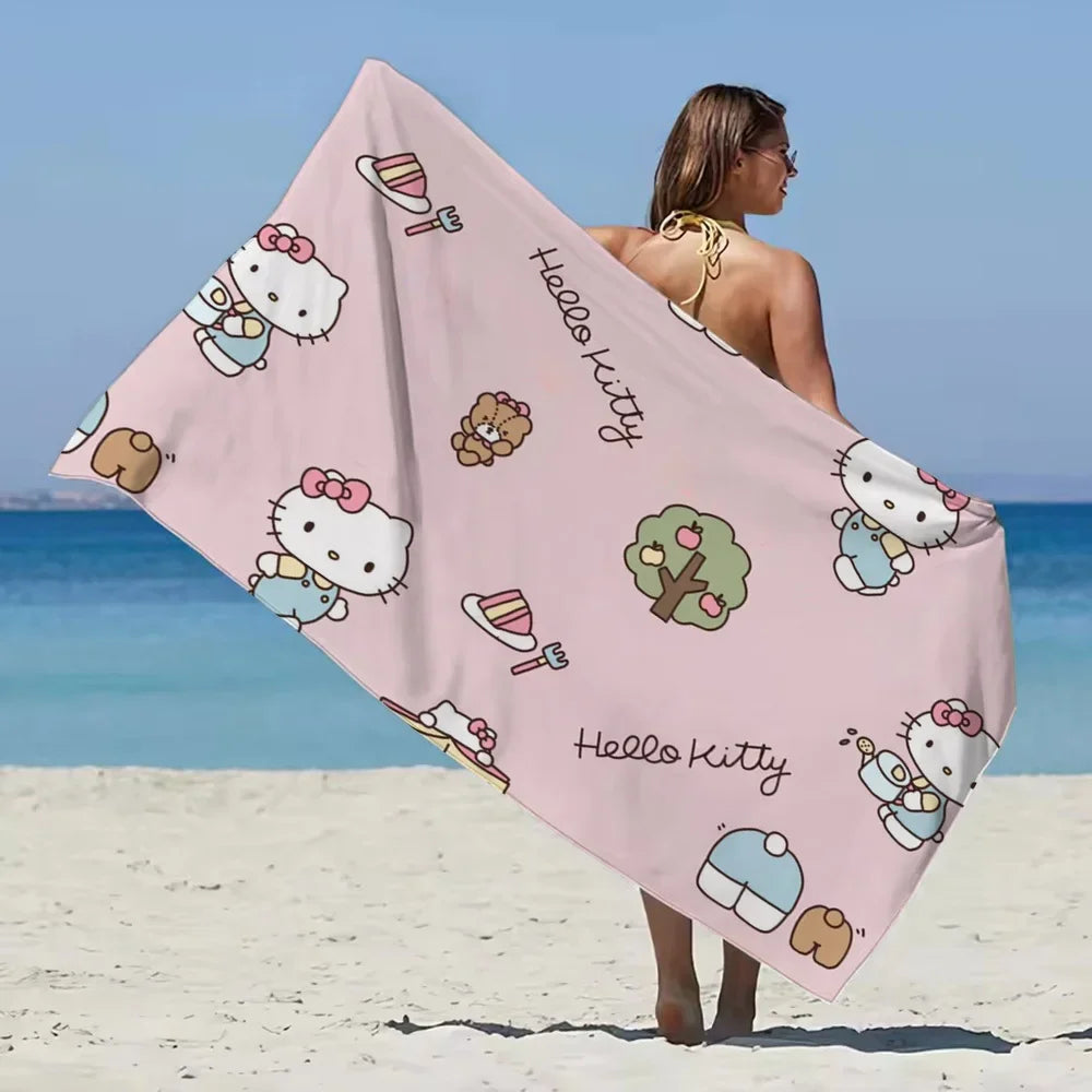 Serviette De Bain Hello Kitty
