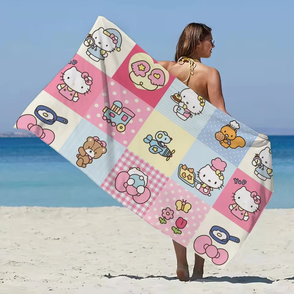 Serviette De Bain Hello Kitty