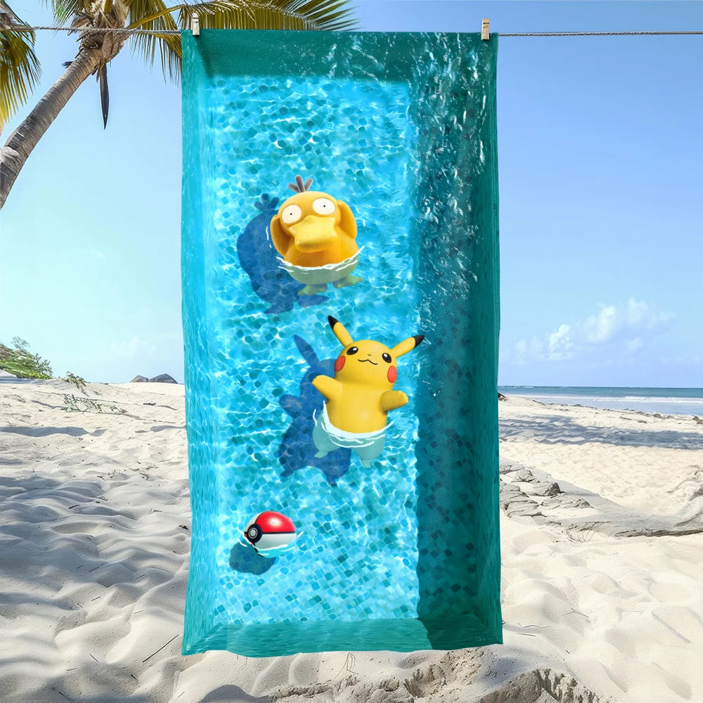 Serviette De Bain Adulte Pikachu