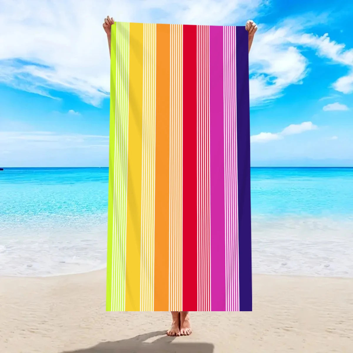 Serviette De Bain Arc En Ciel