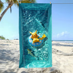 Serviette De Bain Adulte Pikachu - Vignette | plumedebain