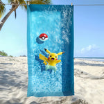 Serviette De Bain Adulte Pikachu - Vignette | plumedebain